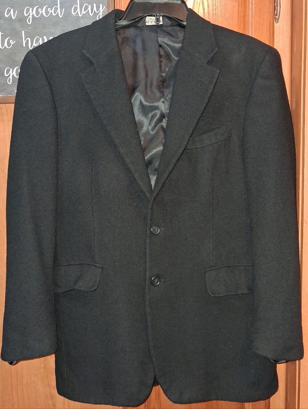 Jos A Bank Classic Men's Black 100% Camel Hair Blazer In A 38R. EUC. Office